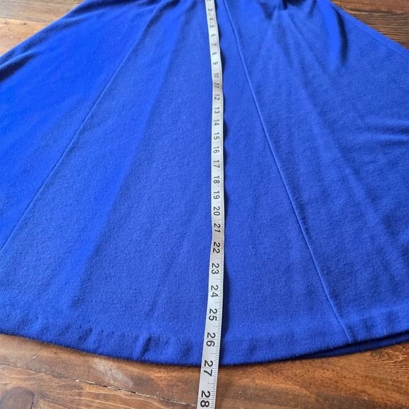 Vintage Russ Studio Cobalt Blue Knit Skirt Set Mock‎ Neck Top Made USA - Picture 14 of 14